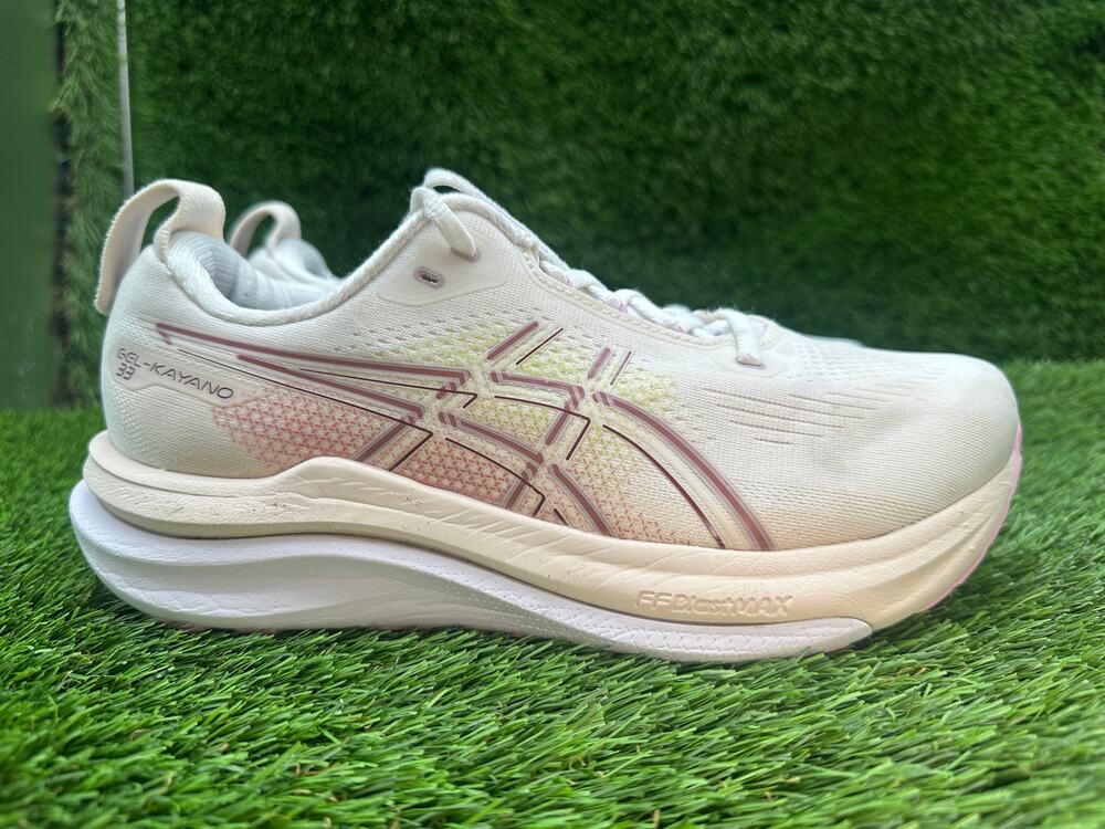 Asics Gel-Kayano 33 1012B992 Athletic Sneaker Women's 7.5 Beige Mesh Training
